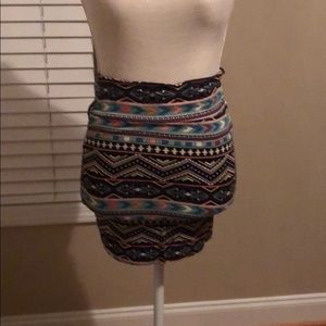 Juniors fitted mini skirt